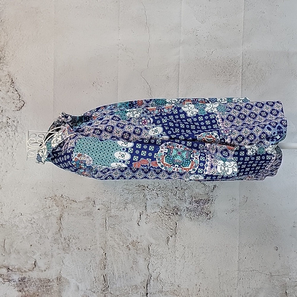 Chic's Button-Down Shirt Multicolored Abstract Pa… - image 5